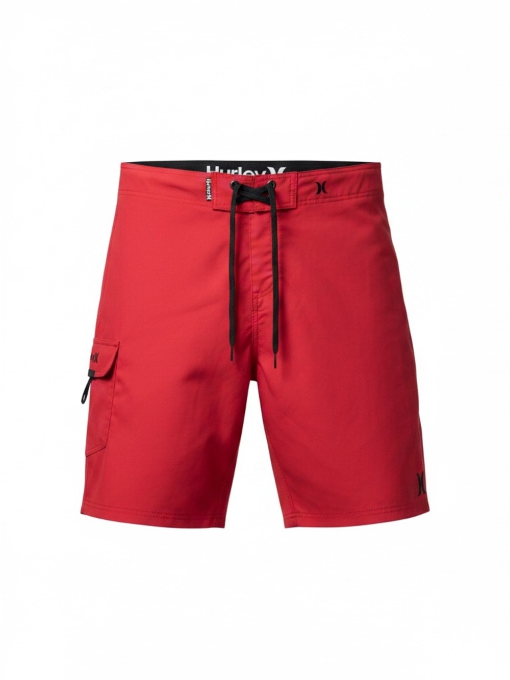 Hurley Red Men’s Boardshorts with Black Drawstring